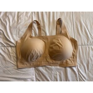 Skims Naked Scoop Bra Sienna Size 4x Plus Adjustable Removable Pads Stretchy